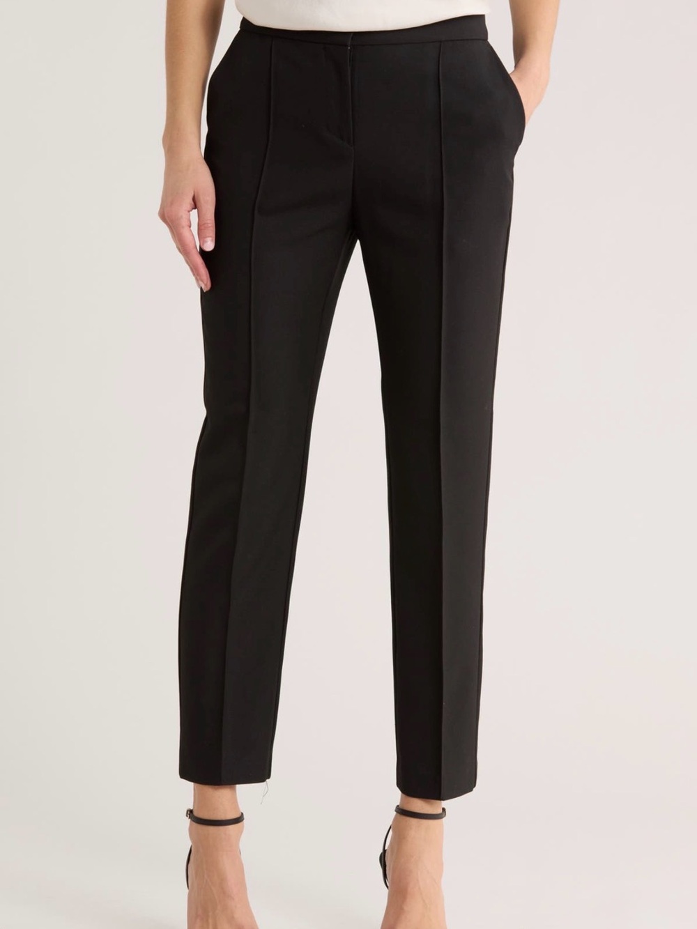 Women's Black Cigarette Ankle Pants